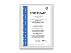 福建78m威九国际软件技术有限公司ISOIEC27001：2017证书（英文版）